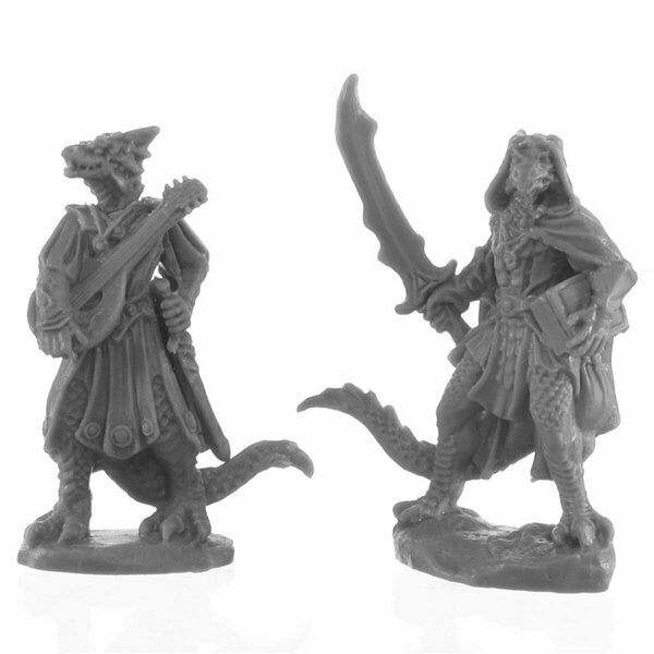 Thinkandplay Bones BK Dragonfolk Bard & Thief Miniature Game TH2740313